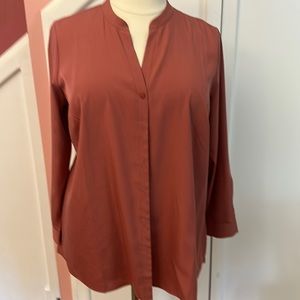 Eileen Fisher chutney tencel blouse XL NWT